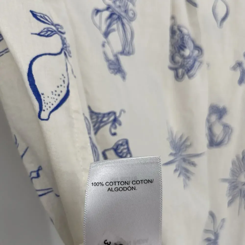 Lucky Brand Women's Coastal Printed Vacation Button Down Shirt Size Small NWT - Picture 7 of 9